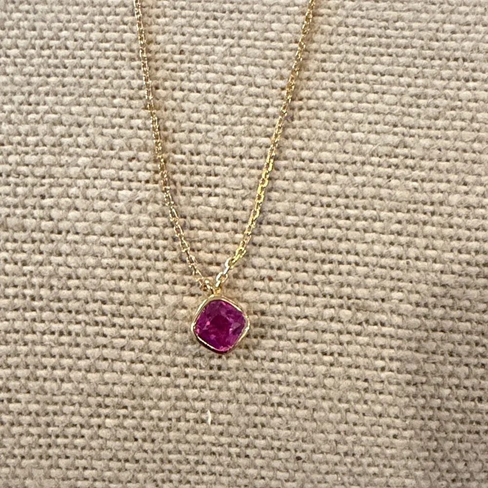 kate spade Pink/Gold Bubbly Bezel Mini Pendant Necklace/NWT